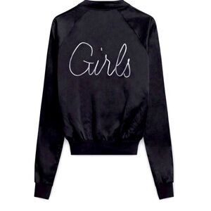 Reformation x Nasty Gal 50s embroidered bomber jacket